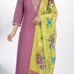women solid kurti pant set
